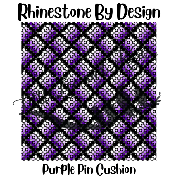 
            
                Load image into Gallery viewer, Printed Vinyl of Rhinestone by Design - Purple Pin Cushion
            
        