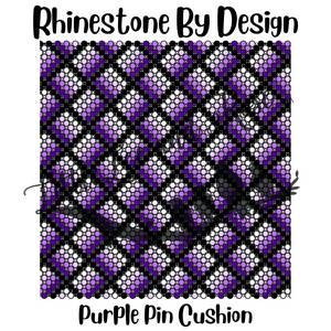 Printed Vinyl of Rhinestone by Design - Purple Pin Cushion