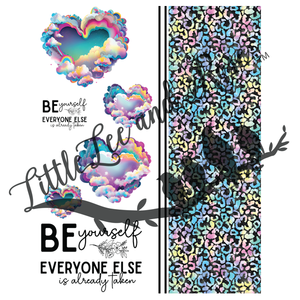 Rainbow Cheetah Total Tumbler Instant Transfer Sheet