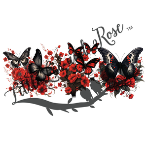 Red Butterfly Garland Wrap UV-DTF