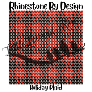 
            
                Load image into Gallery viewer, Printed Vinyl of Rhinestone by Design - Red and Black Plaid
            
        