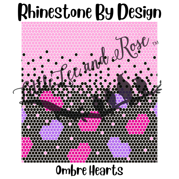 Rhinestone by Design - Ombre Hearts - Glass Rhinestone Set