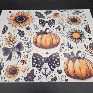 Printed Vinyl Sheet - Harvest Party
