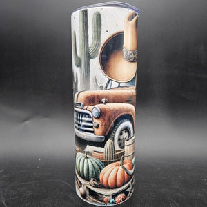 Pre-Sublimated 20oz Tumbler - Cowboy Blues