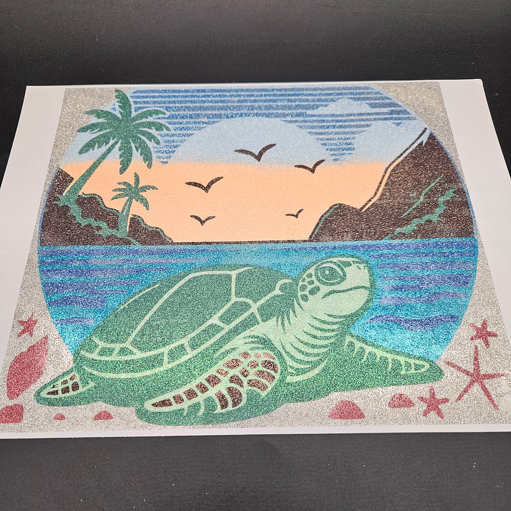 Glitter by Design - Beach Turtle GBD - NO TUMBLER