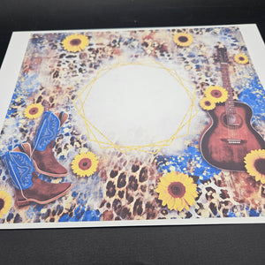 Sublimation Print of 20oz Wrap - Turquoise On My Guitar