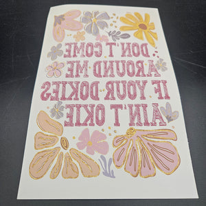 
            
                Load image into Gallery viewer, Sublimation Print of 20oz Decal - Okie Dokie
            
        