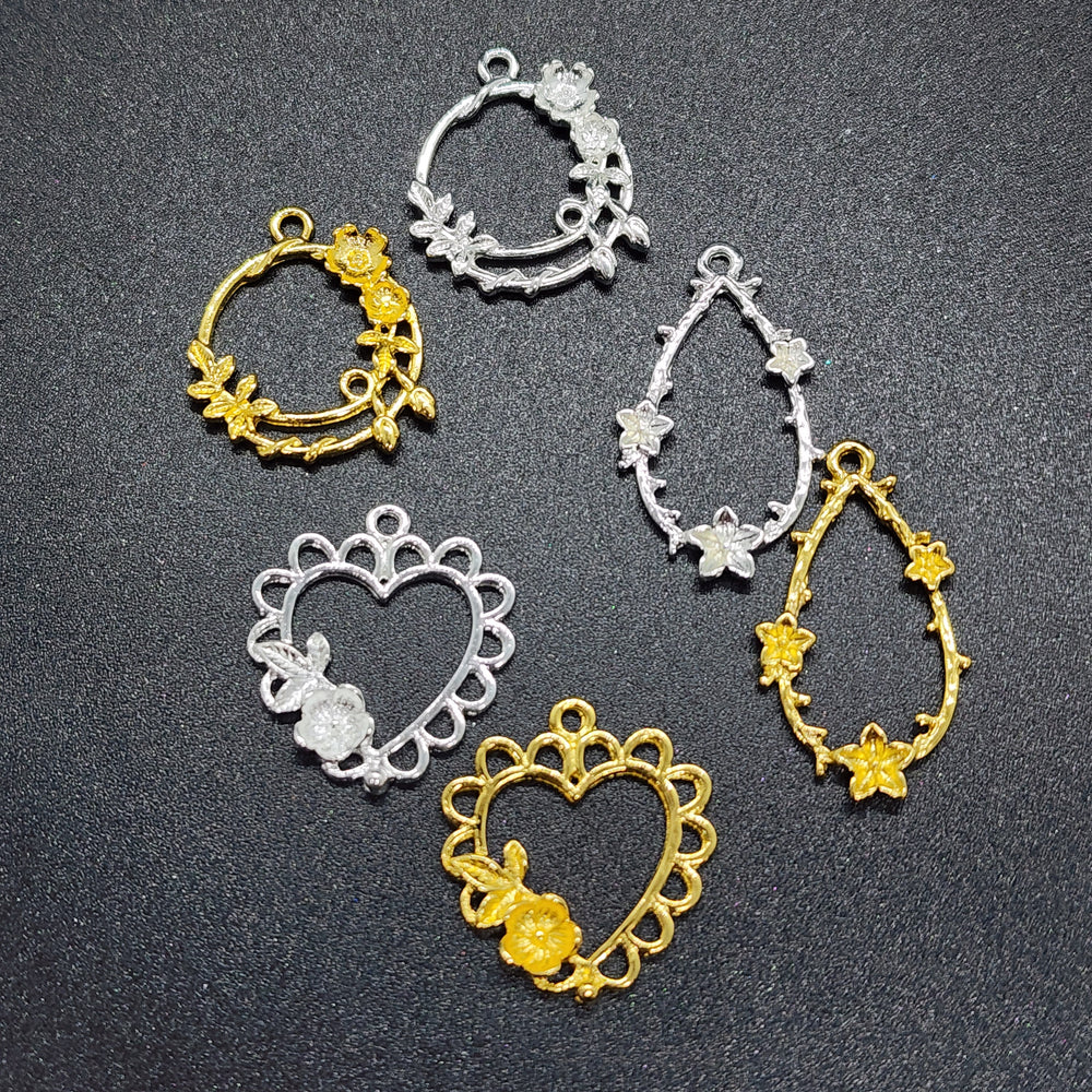 Charms - Flower Set of 6