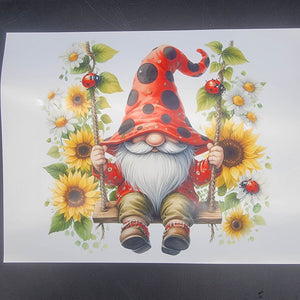 Printed Vinyl Sheet - Ladybug Swing