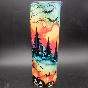 Pre-Sublimated 20oz Tumbler - Inked With Halloween Spirit