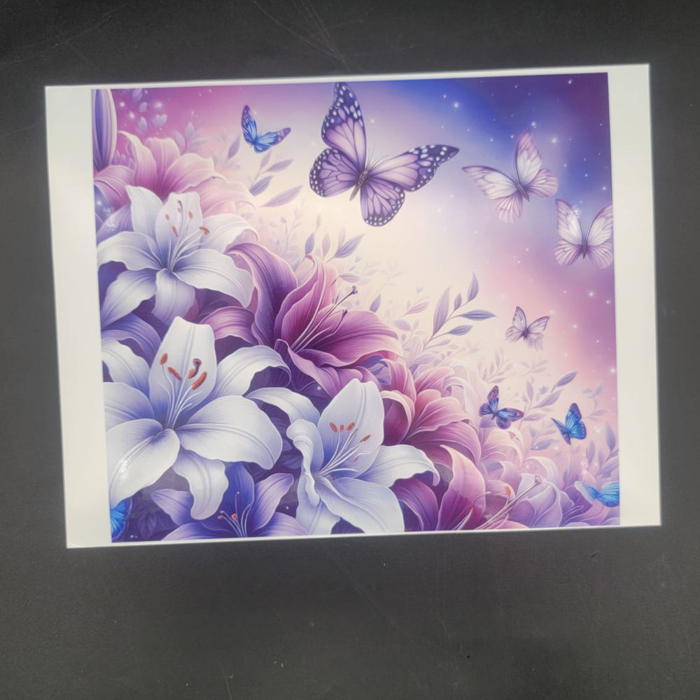 
            
                Load image into Gallery viewer, Printed Vinyl Sheet - Plum Butterflies
            
        