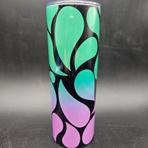 Pre-Sublimated 20oz Tumbler - Purple & Green Paisley