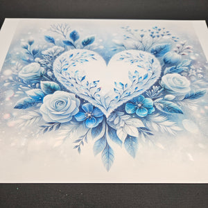 Printed Vinyl Sheet - Frosted Love