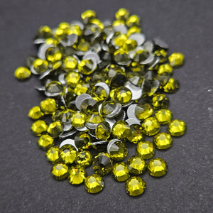Single Color Rhinestones - Olivine - GLASS