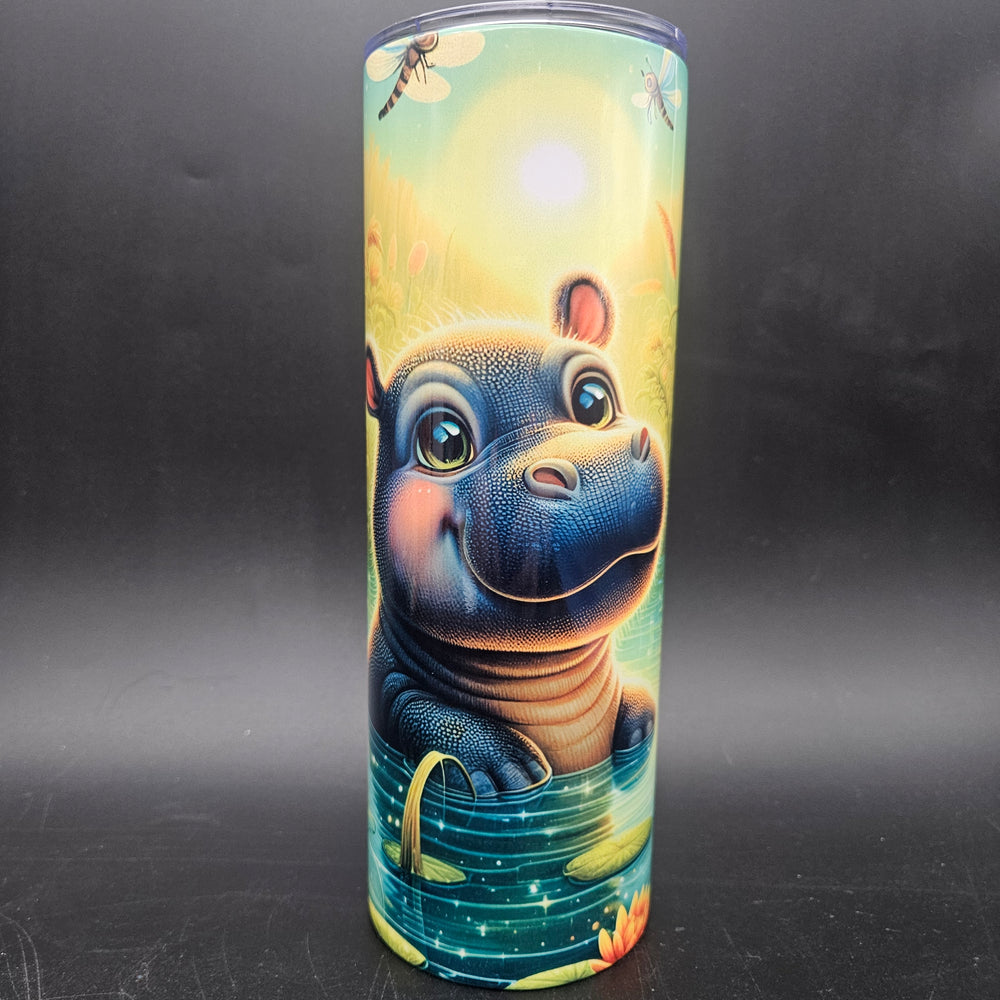 
            
                Load image into Gallery viewer, Pre-Sublimated 20oz Tumbler - Happy Hippo
            
        