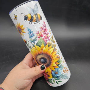 
            
                Load image into Gallery viewer, Sublimated 20oz Tumbler - Bee Positive
            
        
