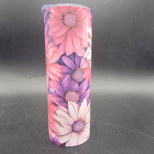 Pre-Sublimated 20oz Tumbler - Pink Daisies