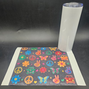 Glitter by Design (GBD) and Tumbler Bundle - Hippie Trippy