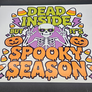 Printed Vinyl Sheet - Dead Inside