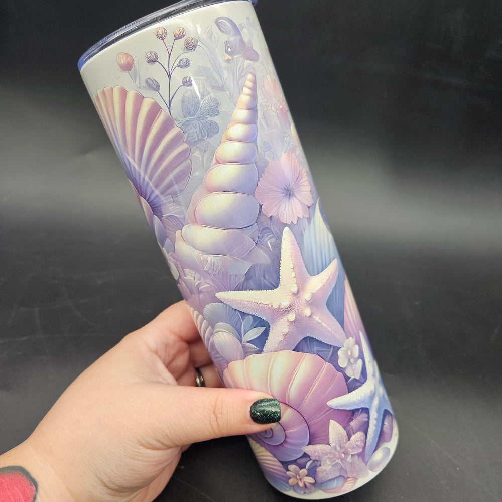 Pre-Sublimated 20oz Tumbler - Iridescent Shells