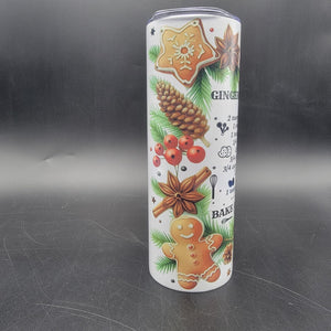 Pre-Sublimated 20oz Tumbler - Gingerbread Recipe