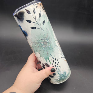 Pre-Sublimated 20oz Tumbler - Leopard Feather
