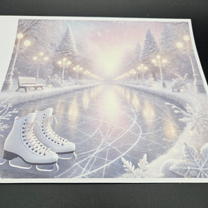 Sublimation Print of 20oz Wrap - Ice Skates
