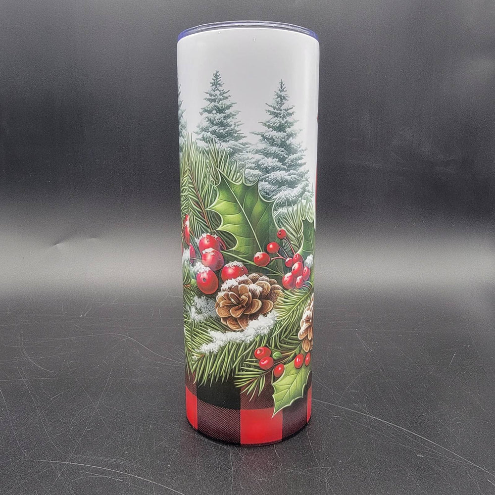 
            
                Load image into Gallery viewer, Pre-Sublimated 20oz Tumbler - Holly Cardinal
            
        