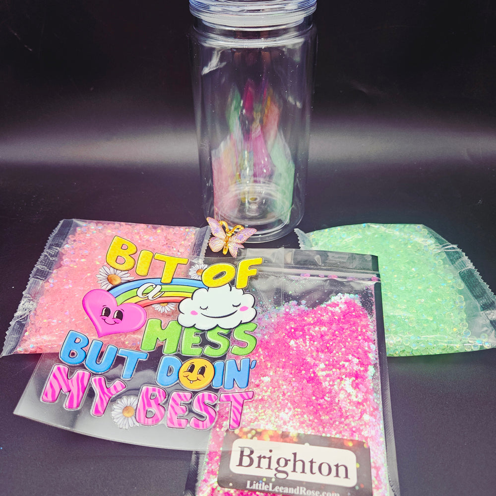 
            
                Load image into Gallery viewer, Snow Globe Tumbler Bundle - Doin&amp;#39; My Best
            
        