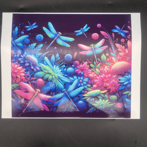 
            
                Load image into Gallery viewer, Printed Vinyl Sheet - Garden Dragonflies
            
        