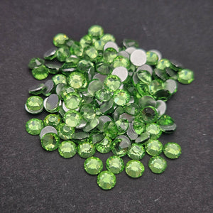 Single Color Rhinestones - Peridot - GLASS