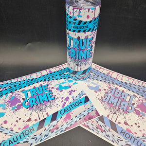 Blue Crime Addict - Tumbler, sublimation or vinyl