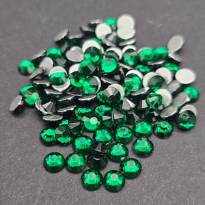 Single Color Rhinestones - Emerald - GLASS