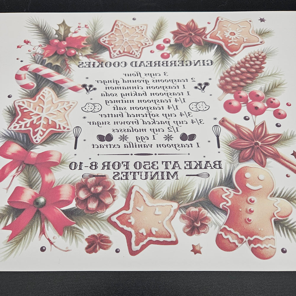 
            
                Load image into Gallery viewer, Sublimation Print of 20oz Wrap - Gingerbread Recipe
            
        