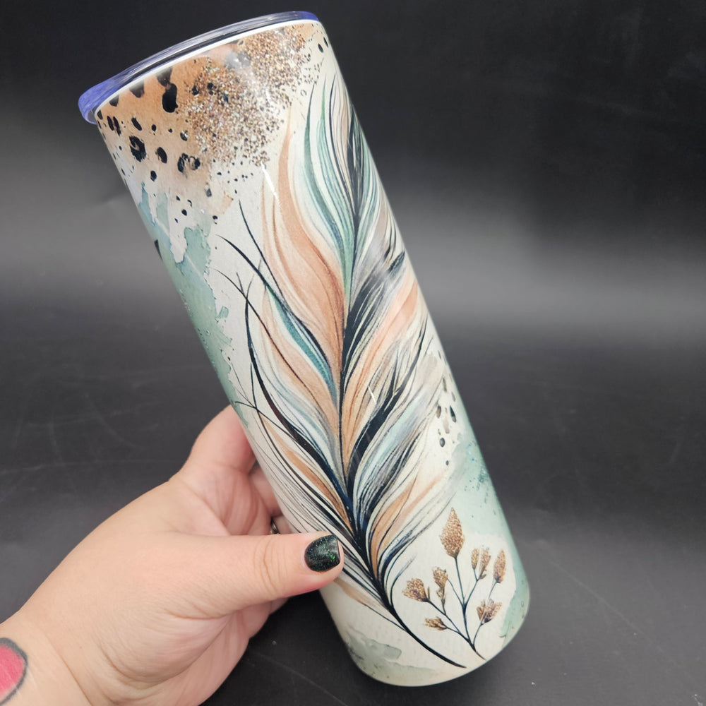 
            
                Load image into Gallery viewer, Pre-Sublimated 20oz Tumbler - Leopard Feather
            
        