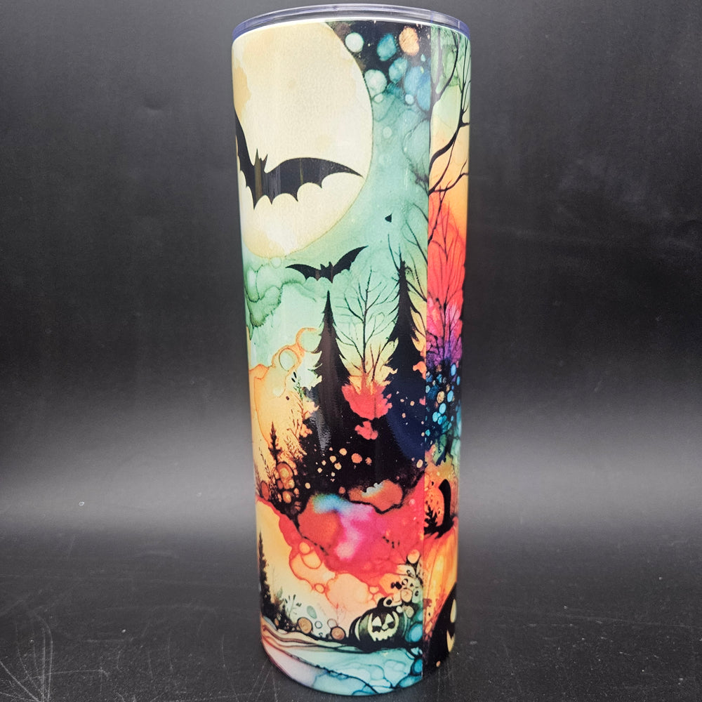 Pre-Sublimated 20oz Tumbler - Inked With Halloween Spirit