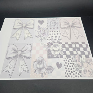 Sublimation Print of 20oz Wrap - Soft Patchwork