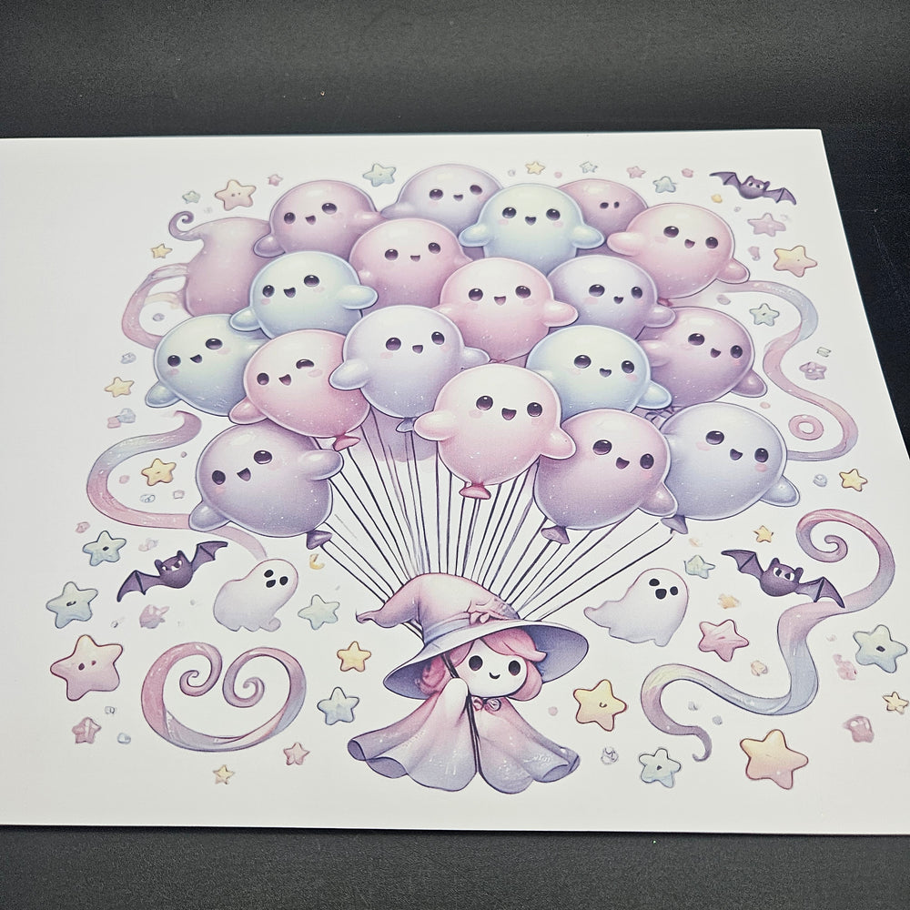 
            
                Load image into Gallery viewer, Sublimation Print of 20oz Wrap - Balloon Ghosts
            
        
