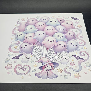 Sublimation Print of 20oz Wrap - Balloon Ghosts