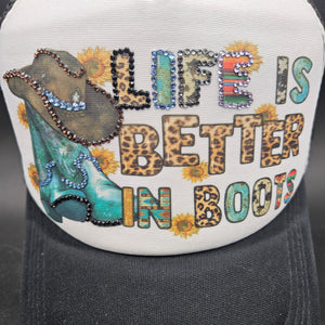 Sublimated Hat - Better In Boots
