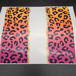 Printed Vinyl Sheet - Fall Leopard