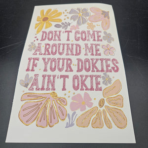 Sublimation Print of 20oz Decal - Okie Dokie