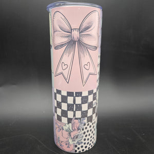 Pre-Sublimated 20oz Tumbler - Soft Patchwork