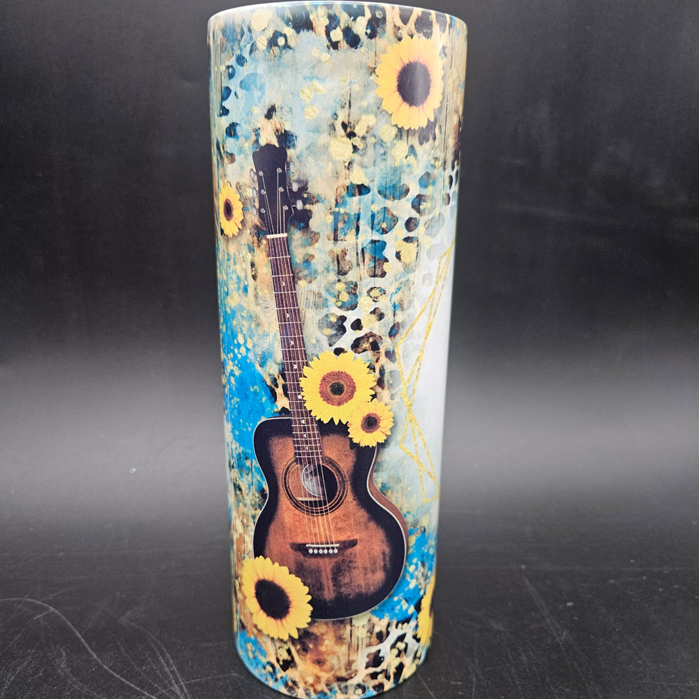 Pre-Sublimated 20oz Tumbler - Turquoise On My Guitar