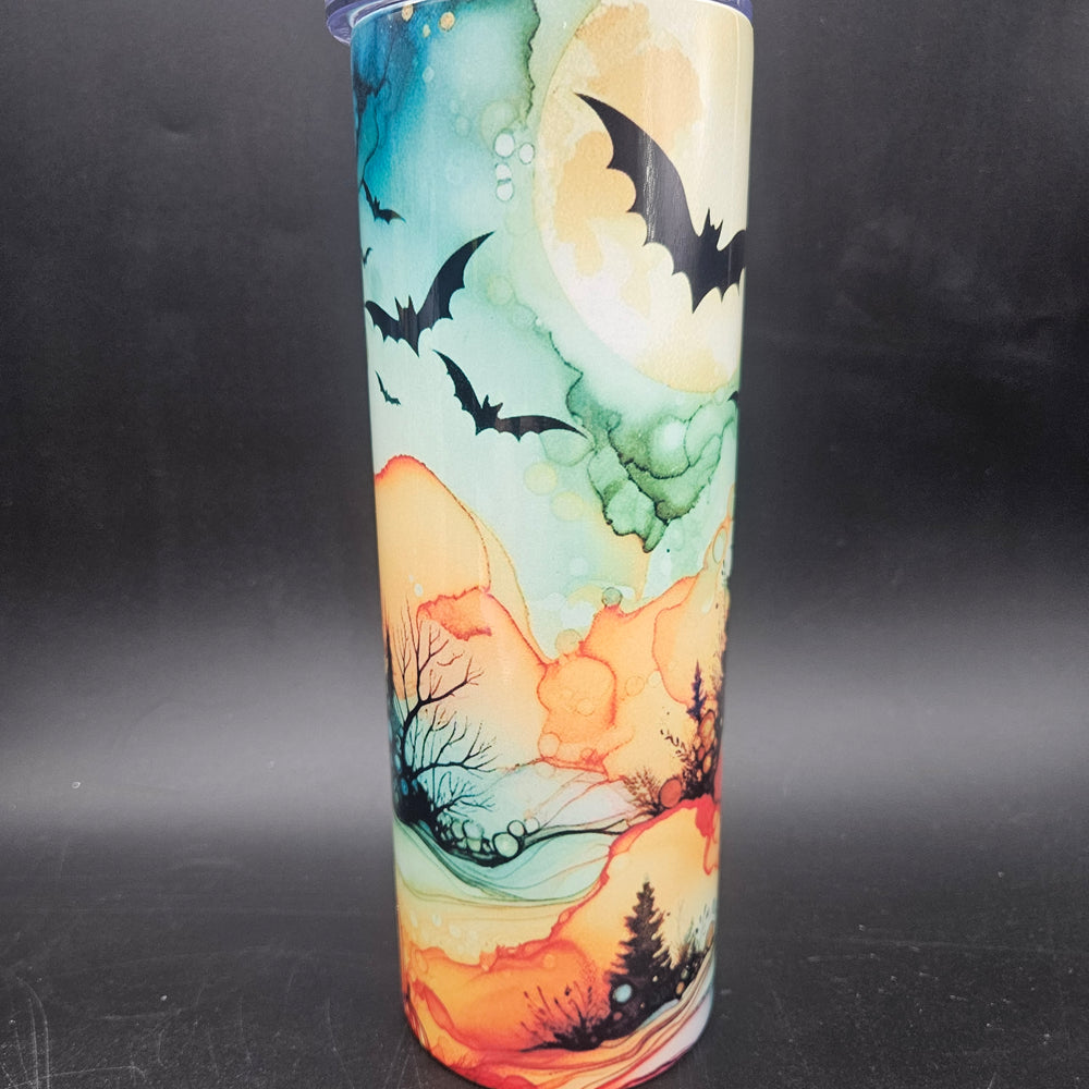 Pre-Sublimated 20oz Tumbler - Inked With Halloween Spirit
