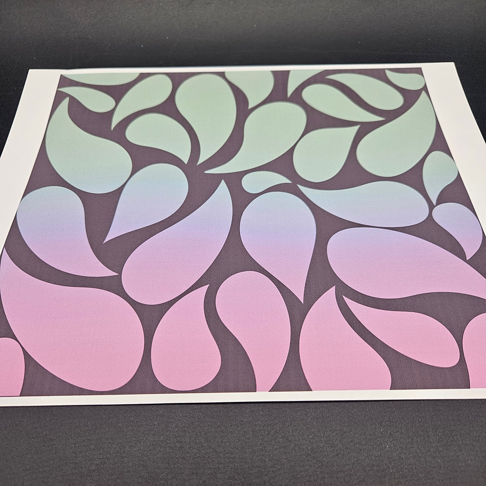 
            
                Load image into Gallery viewer, Sublimation Print of 20oz Wrap - Purple &amp;amp; Green Paisley
            
        