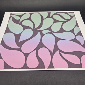 Sublimation Print of 20oz Wrap - Purple & Green Paisley
