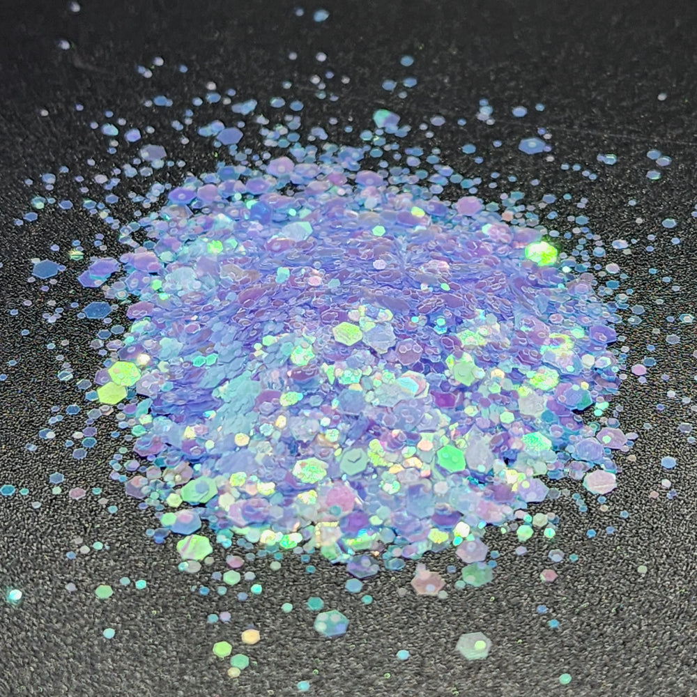 
            
                Load image into Gallery viewer, Pegasus - UV White to Dark Blue Mixed Chunky Glitter
            
        