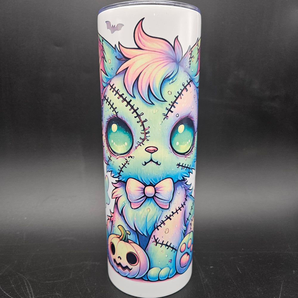 
            
                Load image into Gallery viewer, Pre-Sublimated 20oz Tumbler - Creepy Kitten
            
        
