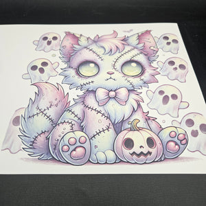 Sublimation Print of 20oz Wrap - Creepy Kitten